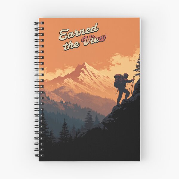 Item preview, Earn The View Mountain Pixel Art designed and sold by NijiWorld.