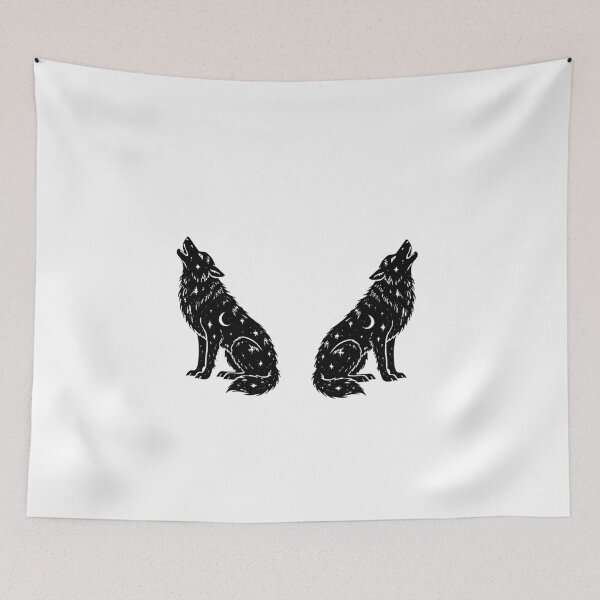 Item preview, Celestial Howl | Mystical Wolf Duo designed and sold by Marianarcezar.