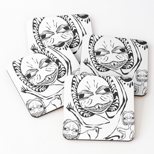 Item preview, Surreal Abstract Bizarre Faces designed and sold by Eat-Apples.