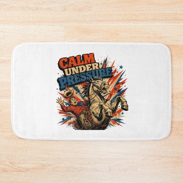 Item preview, Calm Under Pressure Cowboy Bucking Horse Comic designed and sold by chattsuede.