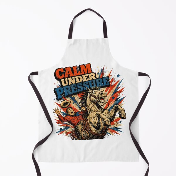 Item preview, Calm Under Pressure Cowboy Bucking Horse Comic designed and sold by chattsuede.