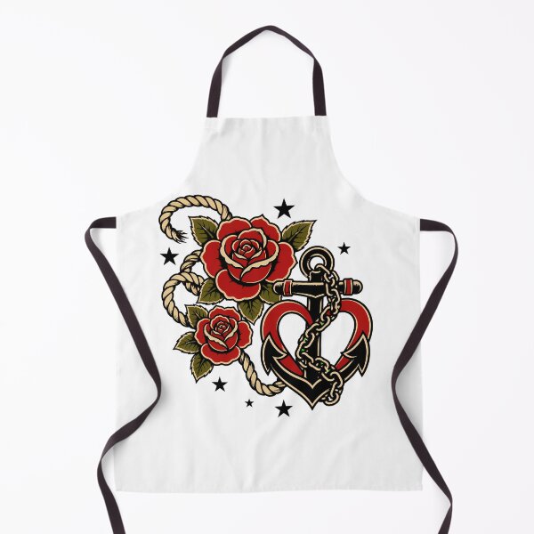 Item preview, Traditional Anchor Heart Tattoo Vintage Sailor Romance designed and sold by chattsuede.
