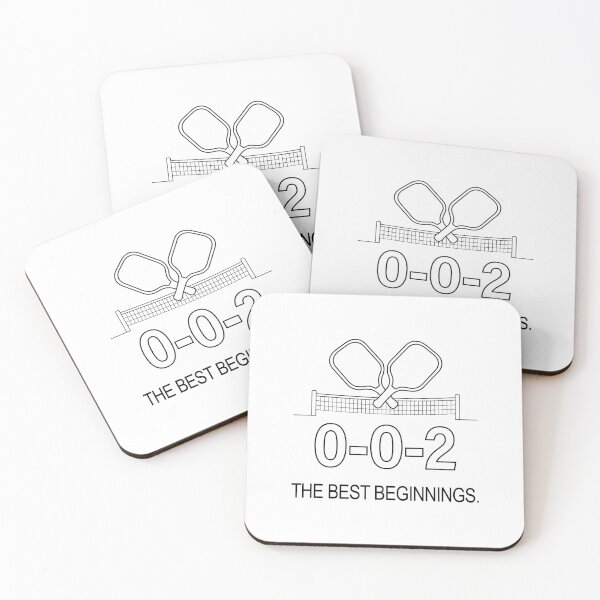Item preview, 0-0-2 The Best Starts Indoor Pickleball Sport Lover Serve & Dinking Unisex Minimalist Minimalism Graphic designed and sold by MoqunaDesign.