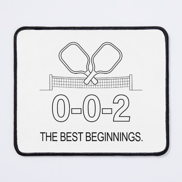 Item preview, 0-0-2 The Best Starts Indoor Pickleball Sport Lover Serve & Dinking Unisex Minimalist Minimalism Graphic designed and sold by MoqunaDesign.