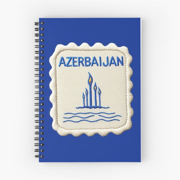 Item preview, Azerbaijan Travel Patch Flame Towers Embroidered designed and sold by tiigerdad.