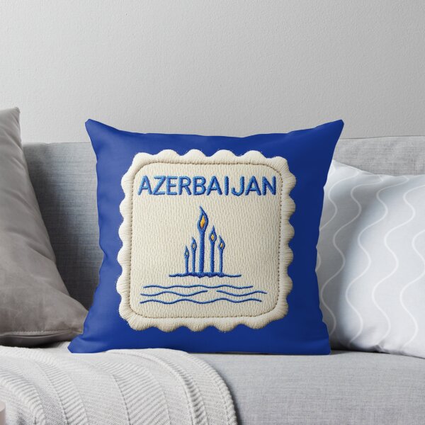 Item preview, Azerbaijan Travel Patch Flame Towers Embroidered designed and sold by tiigerdad.