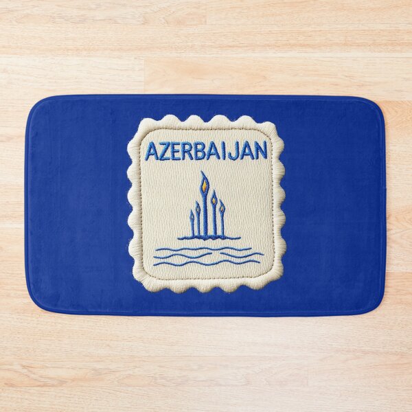 Item preview, Azerbaijan Travel Patch Flame Towers Embroidered designed and sold by tiigerdad.