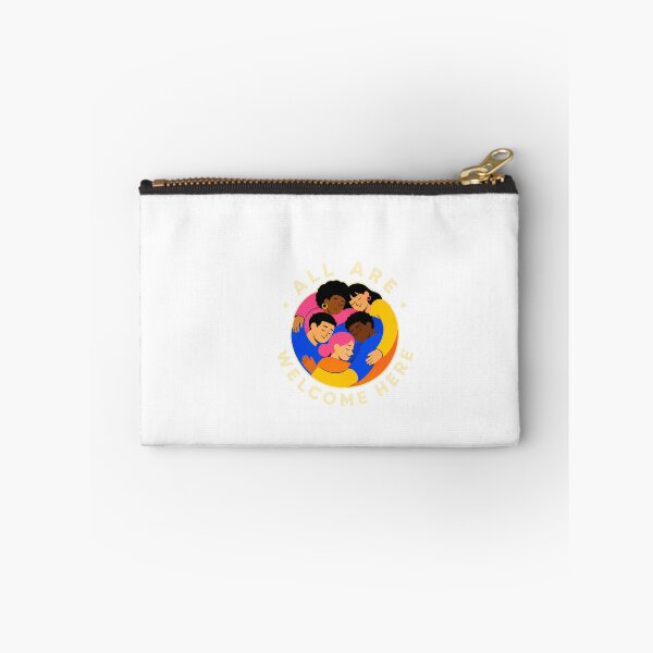Item preview, All Are Welcome Here Diverse People Circle Hug designed and sold by chattsuede.