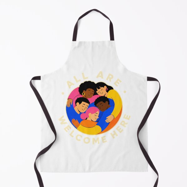Item preview, All Are Welcome Here Diverse People Circle Hug designed and sold by chattsuede.