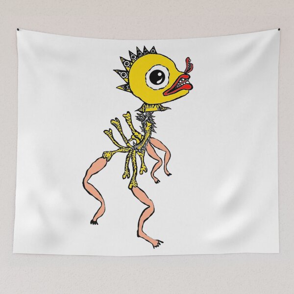 Item preview, Bizarre Yellow One Eyed Monster designed and sold by Eat-Apples.
