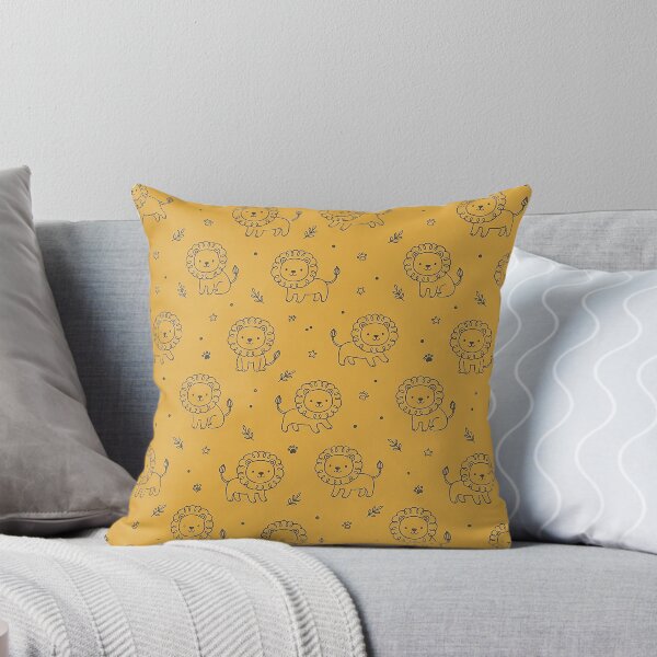 Item preview, Cute Lion Seamless Pattern – Golden Mustard Safari Animal Design by MNS designed and sold by ashenlocs.