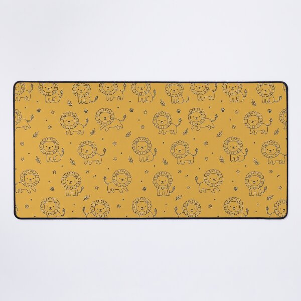 Item preview, Cute Lion Seamless Pattern – Golden Mustard Safari Animal Design by MNS designed and sold by ashenlocs.