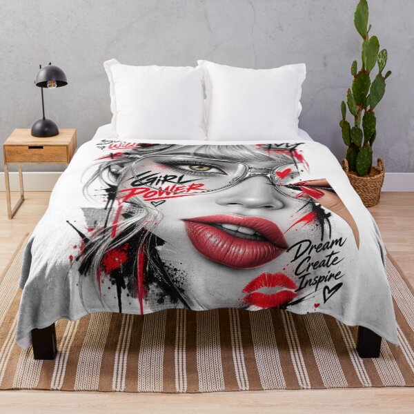 Item preview, Anti-Design Girl Power – Rebel Woman Streetwear Graphic | Alternative Fashion, Feminist Art & Grunge Portrait designed and sold by zdzdesigner.