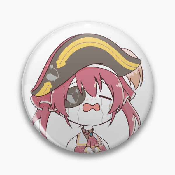Item preview, Chibi Houshou Marine Crying Pirate Queen Hololive Inspired Cute Artwork designed and sold by GeekMix.