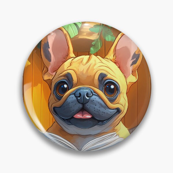 Item preview, French Bulldog Dog Bathroom Newspaper Reader Kawaii Puppy Humor designed and sold by mildaclairmo.