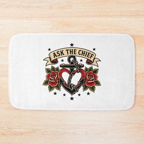 Item preview, Ask The Chief Anchor Tattoo Navy CPO Traditional designed and sold by chattsuede.