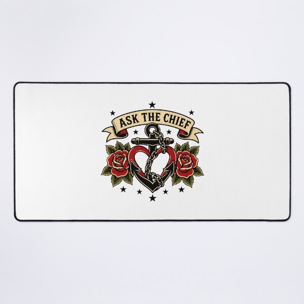 Item preview, Ask The Chief Anchor Tattoo Navy CPO Traditional designed and sold by chattsuede.