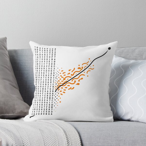 Item preview, Hexadecimal Code Orange Waves Data Grid Pattern designed and sold by chattsuede.