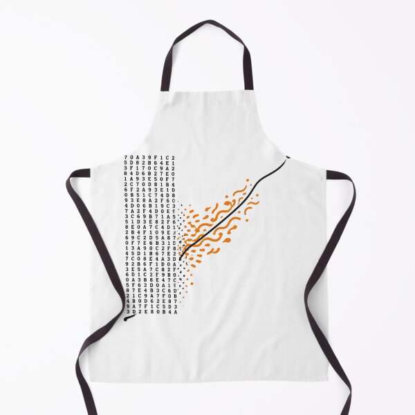 Item preview, Hexadecimal Code Orange Waves Data Grid Pattern designed and sold by chattsuede.