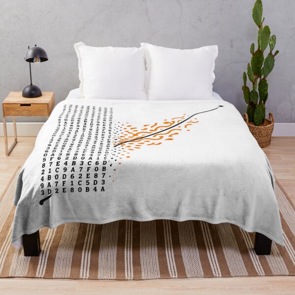 Item preview, Hexadecimal Code Orange Waves Data Grid Pattern designed and sold by chattsuede.