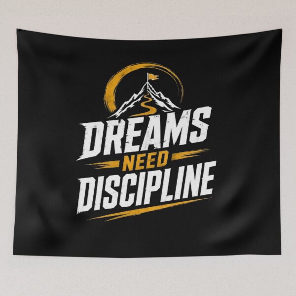 Item preview, Dreams Need Discipline – Mountain Growth Mindset designed and sold by v6ziix.
