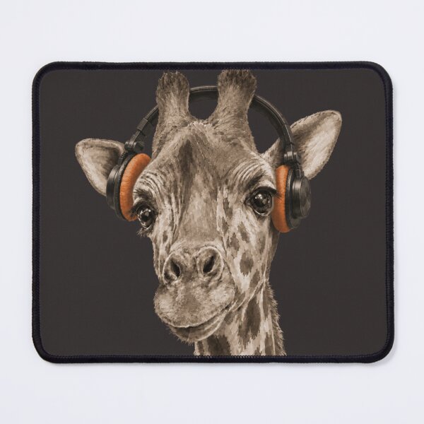 Item preview, Giraffe with Headphones designed and sold by Silvered-Wings.