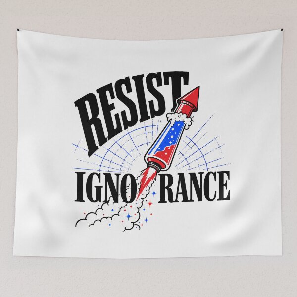 Item preview, Resist Ignorance Science Rocket For Critical Thinkers designed and sold by chattsuede.
