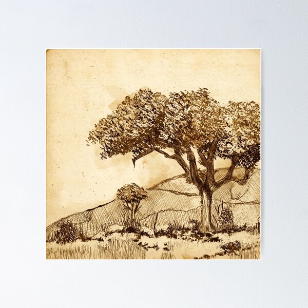 Item preview, Vintage Oak Study designed and sold by Cobalt & Stone Art.