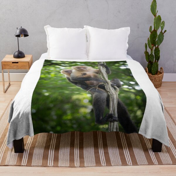 Item preview, Capuchin Mother and Baby Monkey on Jungle Vines – Costa Rica designed and sold by WildFrameNature.