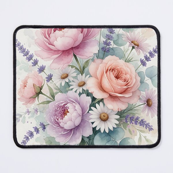 Item preview, Pastel Garden Bouquet – Soft Watercolor Floral Arrangement designed and sold by HappyOops.