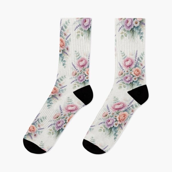 Item preview, Pastel Garden Bouquet – Soft Watercolor Floral Arrangement designed and sold by HappyOops.