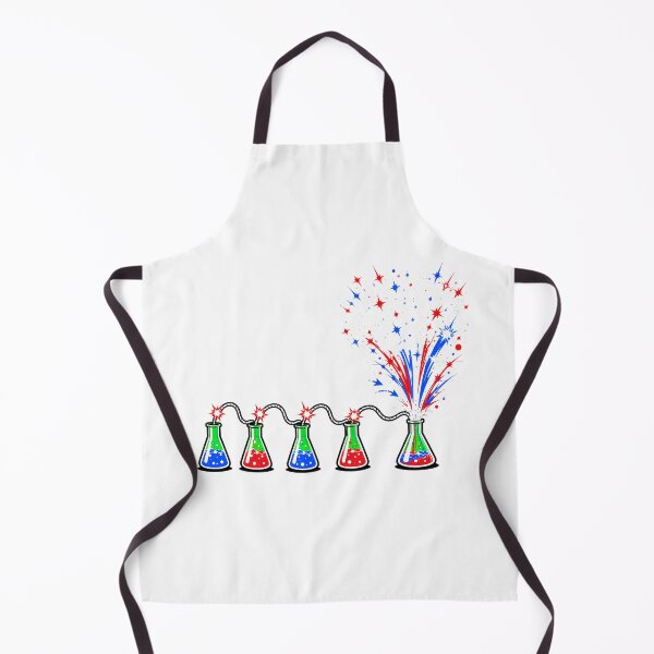 Item preview, Chemistry 4th Of July Fireworks Cartoon Flasks designed and sold by chattsuede.