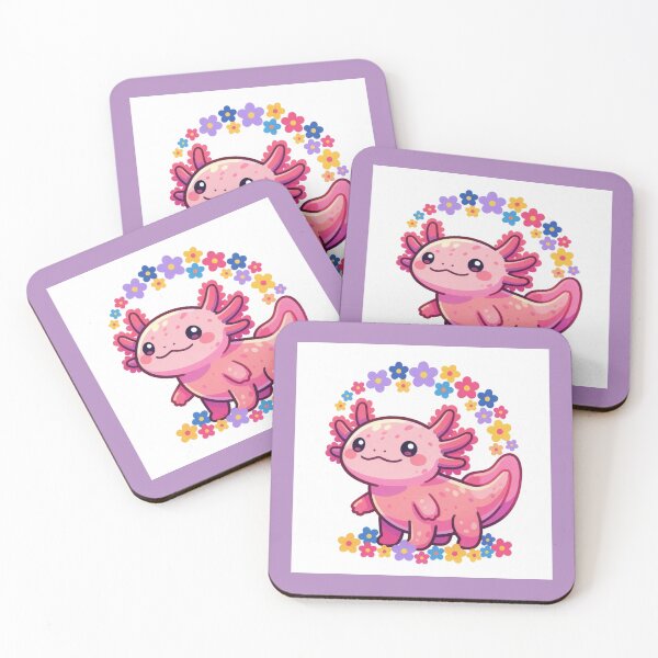Item preview, Whimsical Cute Axolotl Love Design designed and sold by amusefullife.