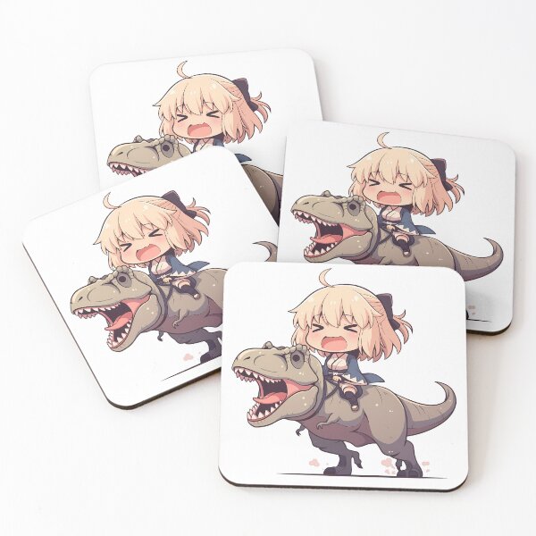 Item preview, Okita Souji Fate Grand Order Dinosaur Chibi Quest designed and sold by Dashsopaner.