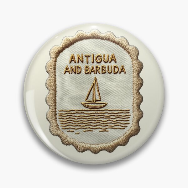 Item preview, Antigua and Barbuda Vintage Travel Patch Sailboat designed and sold by tiigerdad.