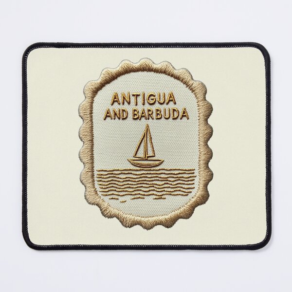 Item preview, Antigua and Barbuda Vintage Travel Patch Sailboat designed and sold by tiigerdad.