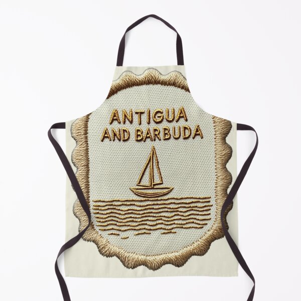 Item preview, Antigua and Barbuda Vintage Travel Patch Sailboat designed and sold by tiigerdad.