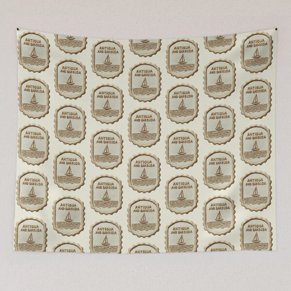 Item preview, Antigua and Barbuda Vintage Travel Patch Sailboat designed and sold by tiigerdad.