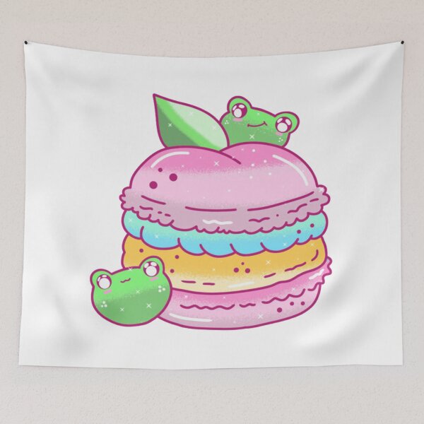 Item preview, Pink plush kawaii macaron  designed and sold by aubriecodie.