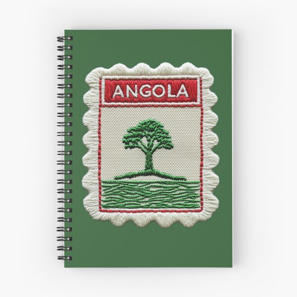 Artikelvorschau, Angola Reiseaufnäher Baobabbaum gestickt entworfen und verkauft von tiigerdad.