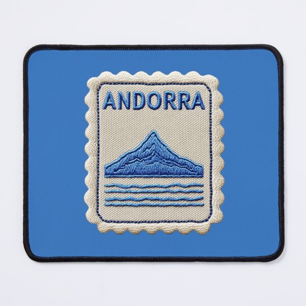 Item preview, Andorra Travel Patch Pyrenees Peak Embroidered designed and sold by tiigerdad.
