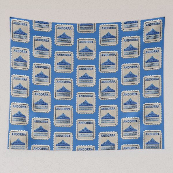 Item preview, Andorra Travel Patch Pyrenees Peak Embroidered designed and sold by tiigerdad.