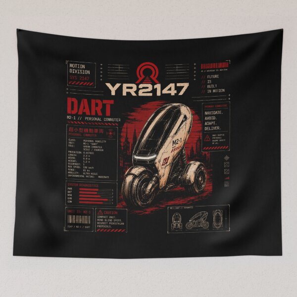 Item preview, YEAR 2147 Futuristic Cyberpunk Sci-Fi Streetwear  designed and sold by TEEJAMBOREE.