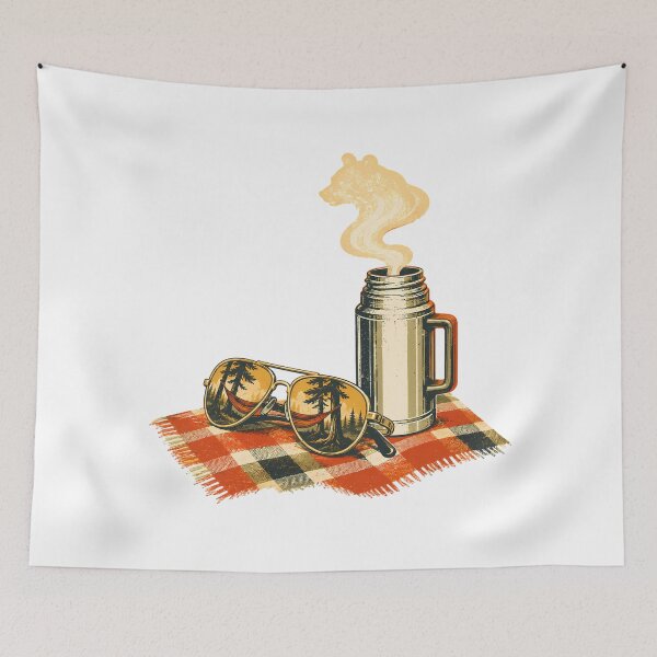 Item preview, Vintage Camping Bear Steam Outdoor Enthusiast designed and sold by chattsuede.