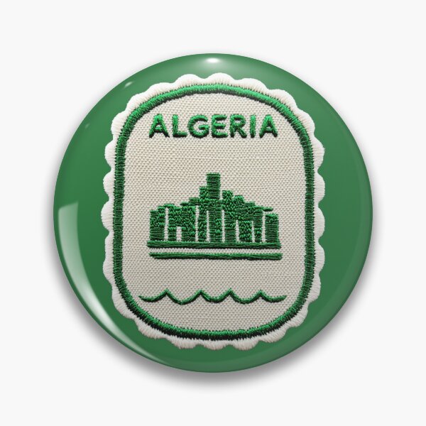 Item preview, Algeria Travel Patch Kasbah Skyline Embroidered designed and sold by tiigerdad.