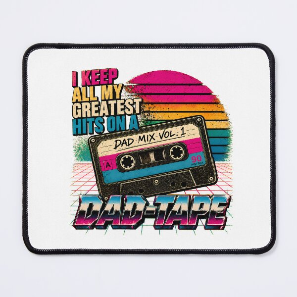 Item preview, Dad Tape 80s Synthwave Funny Cassette Mixtape designed and sold by chattsuede.