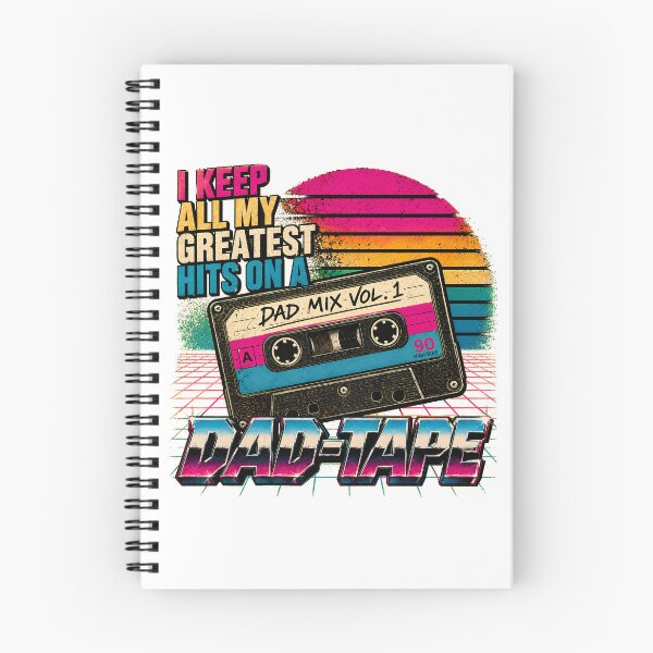 Item preview, Dad Tape 80s Synthwave Funny Cassette Mixtape designed and sold by chattsuede.