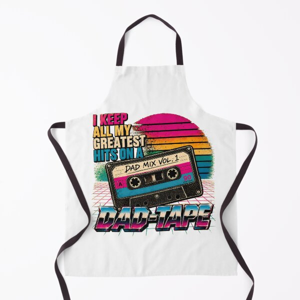 Item preview, Dad Tape 80s Synthwave Funny Cassette Mixtape designed and sold by chattsuede.
