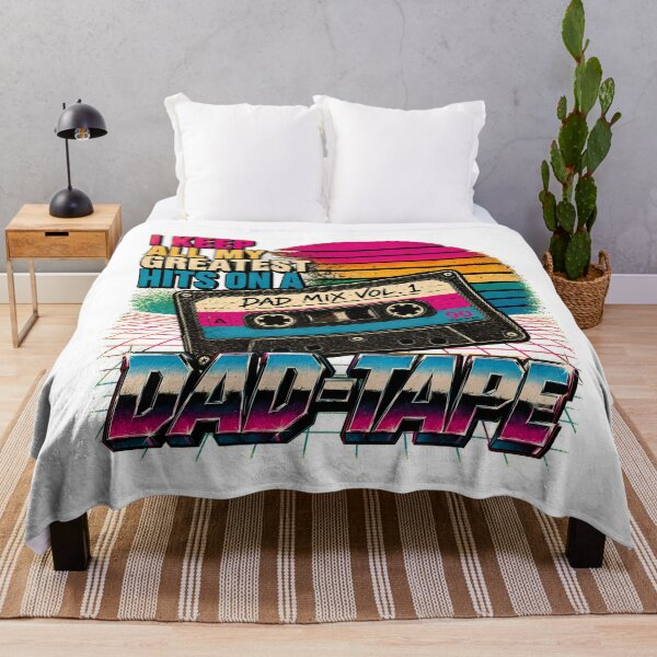Item preview, Dad Tape 80s Synthwave Funny Cassette Mixtape designed and sold by chattsuede.