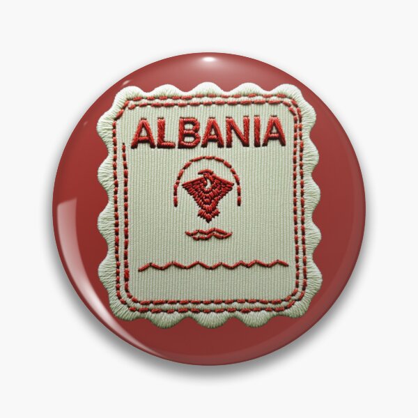 Item preview, Albania Travel Souvenir Patch Double Headed Eagle designed and sold by tiigerdad.